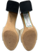 Tory Burch Shoe Size 9.5 beige, gold, multi Canvas & Leather Rhinestone Mules beige, gold, multi / 9.5