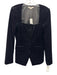 Favorite Daughter Size 6 Black Polyester Blend Velvet Shoulder Pads Top Black / 6