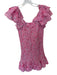 Loveshackfancy Size XS Pink & White Cotton Off Shoulder smocked Flowers Dress Pink & White / XS
