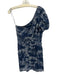Loveshackfancy Size S Navy Blue & White Silk & Cotton Landscape Scene Dress Navy Blue & White / S
