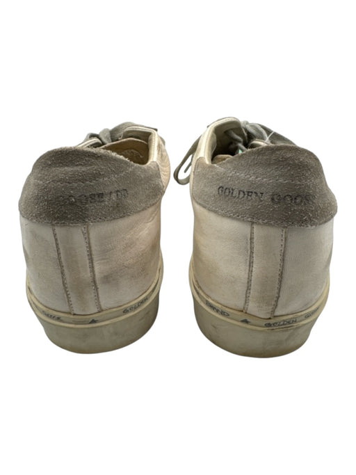 Golden Goose Shoe Size 38 White & Gray Leather Upper Suede Detail Sneakers White & Gray / 38
