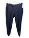 Oxxford Size Est 32 Navy Wool Solid Dress Side Tabs Men's Pants Navy / Est 32