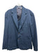 Faherty Navy Cotton Blend Solid Patch Pocket 2 Button Men's Blazer Navy / XS