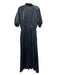 Samant Chauhan Size M Midnight blue Missing Fabric Metallic Maxi Zip Up Dress Midnight blue / M