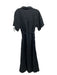 Mate Size L Black Cotton Belt Inc Maxi Collar Dress Black / L