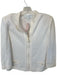 St. John Collection Size 10 Ivory Wool Blend Shoulder Pads Full ZIp Jacket Ivory / 10
