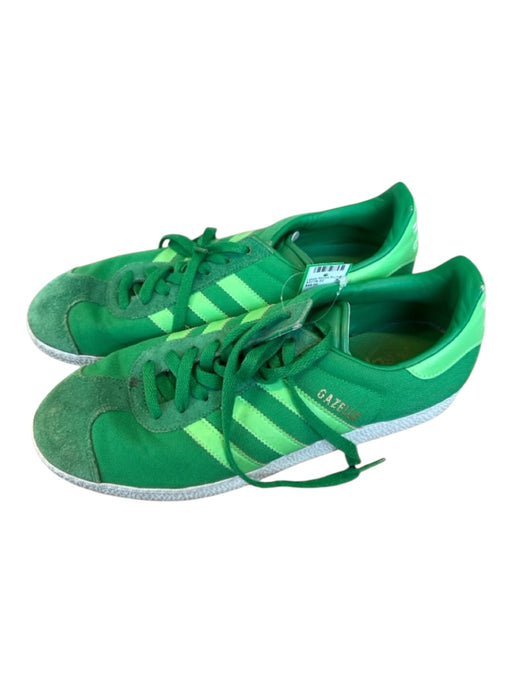 Adidas Shoe Size 9.5 Green Canvas & Leather Athletic Men's Sneakers Green / 9.5