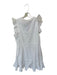 Raga Size M White Cotton Flutter Sleeves Polka Dot Dress White / M