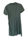 Banana Republic Size 6 Olive Green Polyester Short Sleeve Side Zip Slit Dress Olive Green / 6