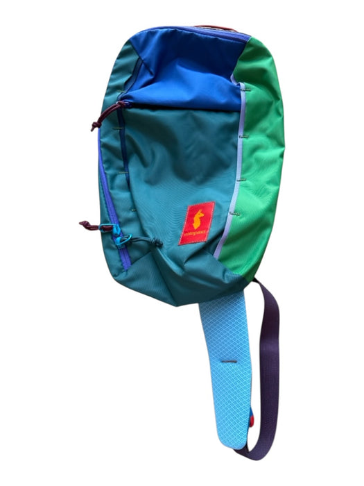 Cotopaxi Green & Teal Nylon Zip Close Color Block Athletic Bag Green & Teal / S