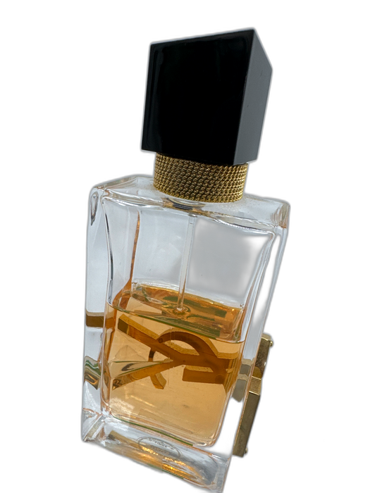 Yves Saint Laurent Black & Gold Glass Eau de Toilette Logo Chain Perfume Black & Gold