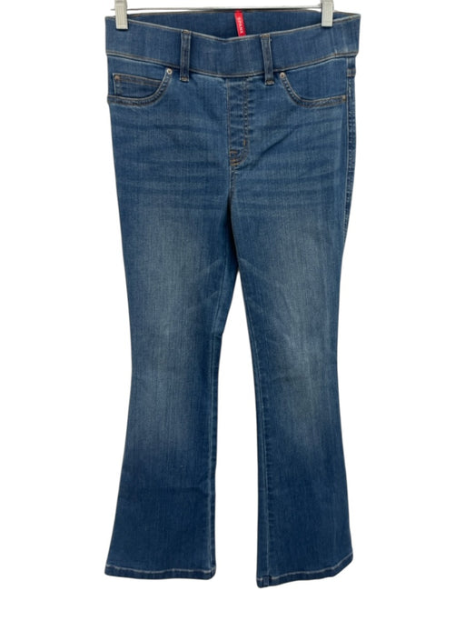 Spanx Size S Medium Wash Cotton Elastic Waist Jegging Flare Bottom Jeans Medium Wash / S
