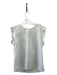 Size S White Cotton Frayed Hem Reversible Top White / S