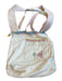 Injiri Cream & pink Cotton Stitch Detail Crossbody Strap Top Handle Bag Cream & pink / M