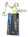 J. Lowery Black & Gold Leather Croc Embossed Chain Strap Cellphone Bag Bag Black & Gold / XS