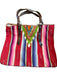Totem Brown & Multi Canvas & Leather Top Handle Woven Western Tote Bag Brown & Multi / L