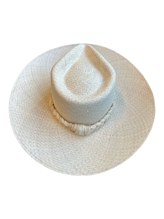 Sissy Light Tan Straw Braided Wide Brim Hat Tan / S