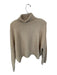 Colorush Size 2/M Oatmeal Merino Wool Blend Turtleneck Long Sleeve Knit Sweater Oatmeal / 2/M