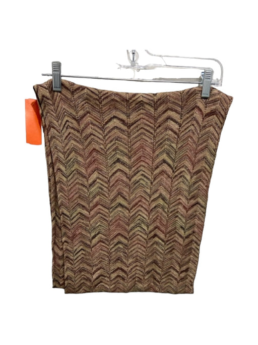 Missoni Beige Wool Blend Infinity Chevron Knit scarf Beige / One Size