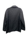 Burberry Size Est S/M Black Polyester Collared Button Up Plaid Interior Jacket Black / Est S/M