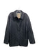Burberry Size Est S/M Black Polyester Collared Button Up Plaid Interior Jacket Black / Est S/M