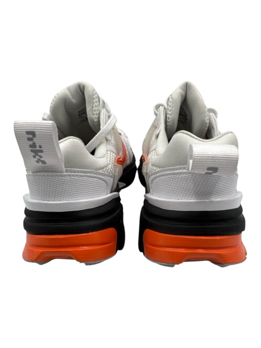 Nike Shoe Size 7.5 White, Orange, Black Nylon & Leather Netting Laces Sneakers White, Orange, Black / 7.5