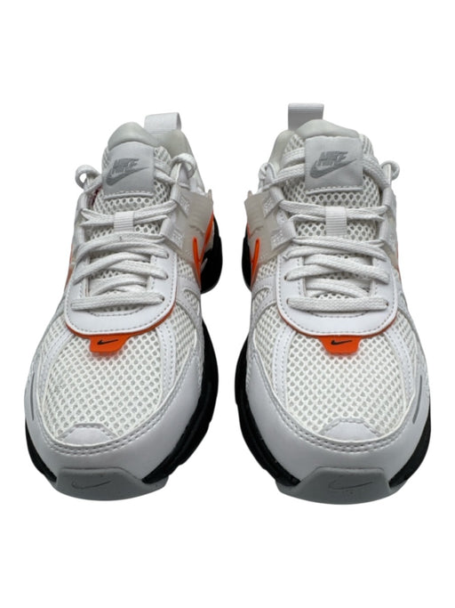 Nike Shoe Size 7.5 White, Orange, Black Nylon & Leather Netting Laces Sneakers White, Orange, Black / 7.5
