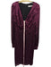 Ieena for Mac Duggal Size 12 Hot pink Polyester Long Sleeve Sequins V Neck Dress Hot pink / 12