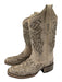 Corral Boots Shoe Size 7 Cream White Leather Square Toe Floral Embroidery Boots Cream White / 7