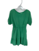 XiRENA Size S Green Cotton Short Sleeve Gauze Elastic Waist Dress Green / S