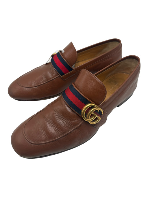Gucci Shoe Size 7.5 AS IS Brown Leather Solid Men's Shoes 7.5
