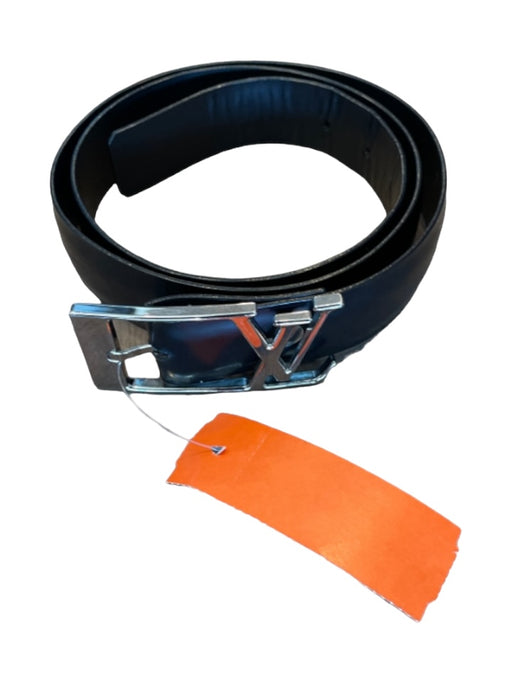 Louis Vuitton Black Leather logo box Men's Belt