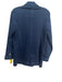J Mclaughlin Size 6 Dark Wash Cotton Denim Blazer Double Breast Jacket Dark Wash / 6