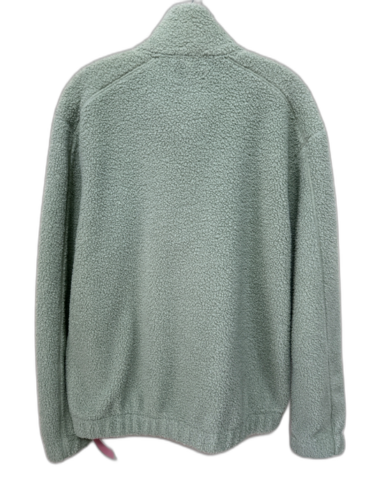 COS Size M Moss Green Polyester Fleece Feel Quarter Zip high neck Jacket Moss Green / M