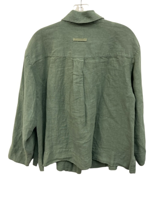Toast Size L Sage green Linen Collar pocket Button Front Jacket Sage green / L