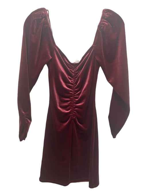 ASTR The Label Size XS Dusty Red Polyester Blend Sweetheart Neckline Mini Dress Dusty Red / XS