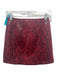 ASTR The Label Size XS Red Polyurethane Blend Snake Print Snap Paneled Skirt Red / XS