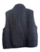 Dylan Size L Black Polyester Puffer Faux Fur Zip Front Reversible Vest Black / L
