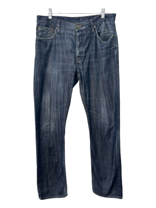 Burberry Size 34 Dark Wash Cotton Blend Solid Jean Men's Pants 34