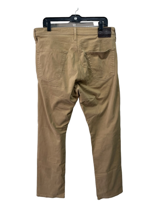 AG Size 34 Tan Cotton Blend Solid Khakis Men's Pants 34