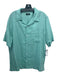 Theory NWT Size XL Seafoam Linen Blend Solid Camp Collar Men's Short Sleeve XL