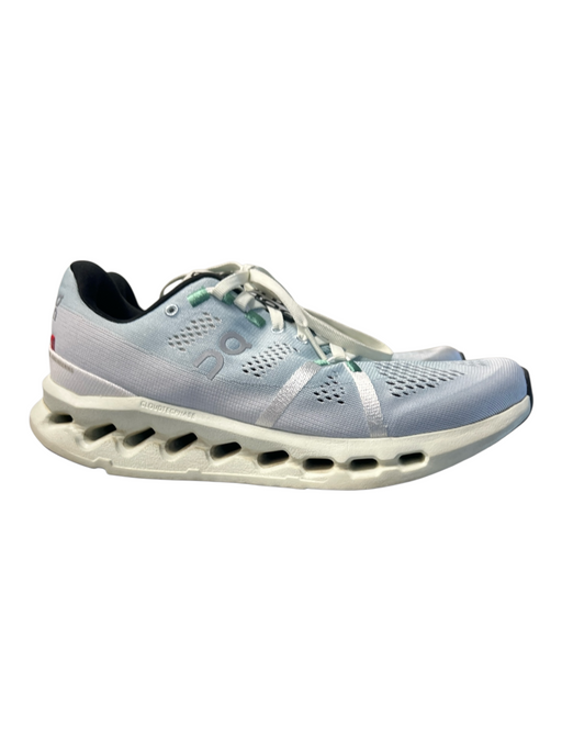 On Cloud Shoe Size 8.5 Blue Manmade Material Perforated Almond Toe Lace Up Shoes Blue / 8.5