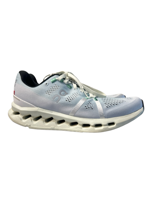 On Cloud Shoe Size 8.5 Blue Manmade Material Perforated Almond Toe Lace Up Shoes Blue / 8.5
