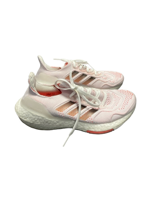 Adidas Shoe Size 8 White & Salmon Mesh round toe lace up Low Top Sneakers White & Salmon / 8