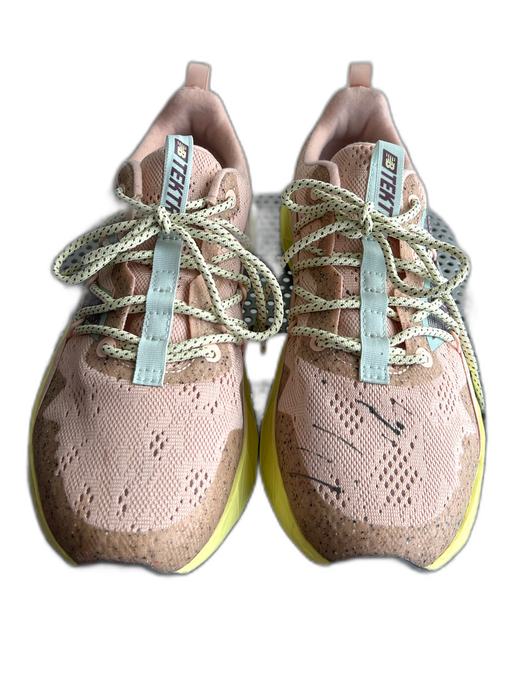 New Balance Shoe Size 8 Pink & Yellow Low Top lace up Almond Toe Sneaker Shoes Pink & Yellow / 8