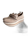 Mad Love Shoe Size 8 Beige Suede Platform Loafer Chain Detail Almond Toe Shoes Beige / 8