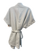 Sanctuary Size Small White Polyester Short Sleeve Belted Neck button Coat White / Small