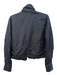 Athleta Size Medium Black Polyester Lined Zip & Snap Close Drawstring Hem Jacket Black / Medium