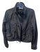 Athleta Size Medium Black Polyester Lined Zip & Snap Close Drawstring Hem Jacket Black / Medium