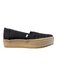 Toms Shoe Size 7.5 Black Canvas Almond Toe Slip On Espadrille Shoes Black / 7.5